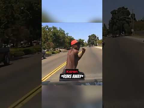 Karen Gets Instant Karma For Road Rage #shorts thumbnail