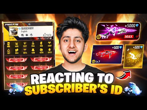 Reacting To Subscribers Rare Id 😍 Free Fire Best Collection- Garena Free Fire thumbnail