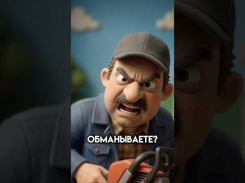 Самый гениальный лесоруб года ?? #истории #анимации #анекдоты #юмор #shorts thumbnail
