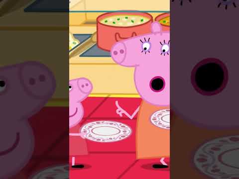 Peppa Pig Learns About Buffets! 🍜🥟 #peppapig #shorts thumbnail
