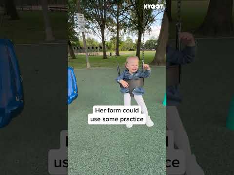 Watch out for this flying cutie! ? #baby #swingset #playground #funny #shorts thumbnail
