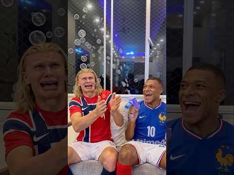 Haaland vs Mbappé: Bubble Edition 😂🫧 #football #haaland #parody