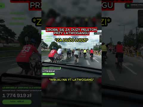ZA DUŻO LUDZI JEDZIE PRZY ŁATWOGANGU #latwogang #peleton #kolarstwo #zbiórka thumbnail