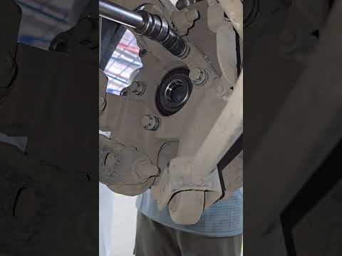 Ford Taurus install new rear wheel bearing #automotive #diy #mechanic #usa thumbnail
