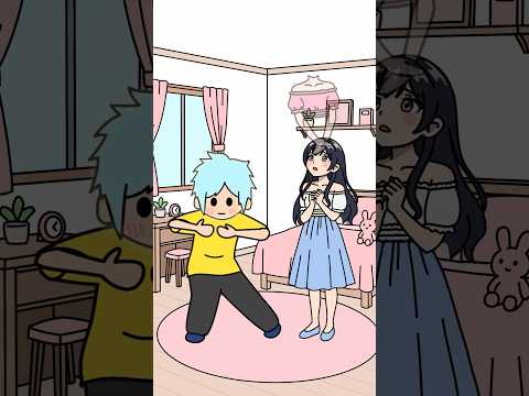 女子と2人でバズってるダンスやってみた【アニメ】 thumbnail