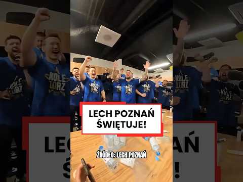 LECH POZNAŃ ŚWIĘTUJE MISTRZOSTWO POLSKI #shorts thumbnail