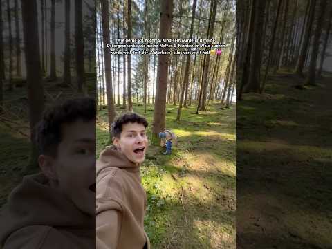 Ich suche Ostergeschenke mit meinen Neffen/Nichten im Wald!💗🥹 itsofficialmarco thumbnail