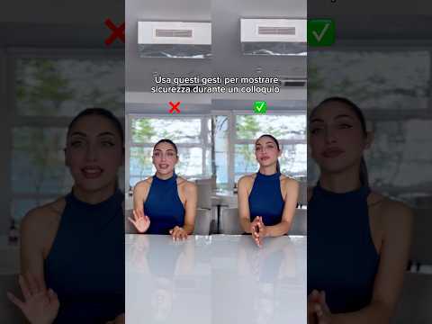 Usa questi gesti per mostrare sicurezza #empowermentfemminile #linguaggiodelcorpo thumbnail