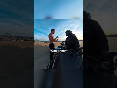 Biker Thought He Was Going To Jump... thumbnail