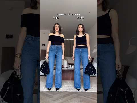 2 top hacks | THIS or THAT? Let me know 👀 #howto #outfitideas #fashionhacks thumbnail