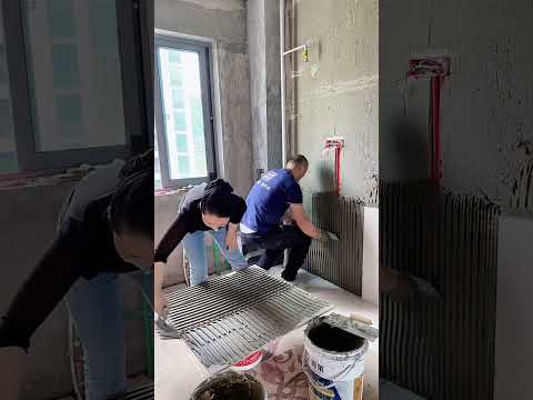 Tile installation P8812#shorts thumbnail