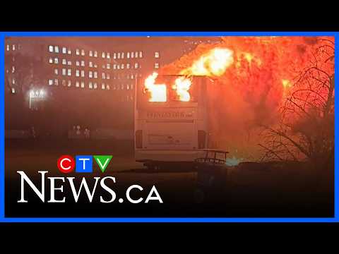 Baseball team's bus torched in Winnipeg thumbnail