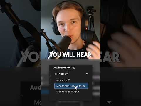 How to hear your microphone sound LIVE in OBS Studio thumbnail