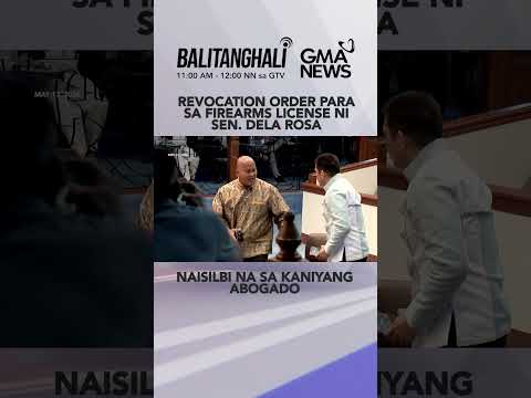 Naisilbi na sa kaniyang abogado ang revocation order para sa firearms... #shorts | Balitanghali thumbnail