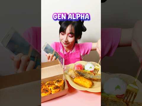 MAKAN SESUAI GENERASI!! 😅 #shorts #OliviaValent thumbnail