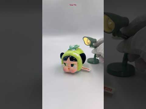 Pop Mart Crybaby × Powerpuff Girls Series Vinyl Face Plush Buttercup Spoof Green Luxo Lamp #shorts thumbnail