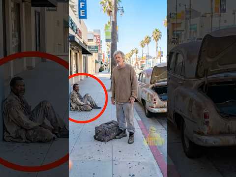 Homeless Man Lifts Heavy Bag For Disguised Stranger #shorts #respect thumbnail