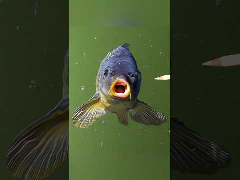 Carp on green paper #drawing #art thumbnail