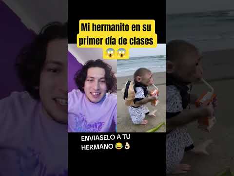 Mi hermanito en su primer día de clases ?? - Hey Crispin #humor thumbnail