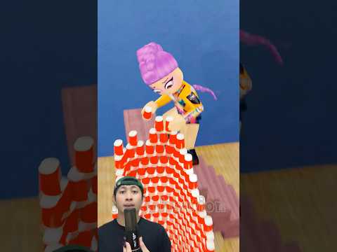 ADIK MEMBUAT MENARA PAKAI GELAS MERAH‼️🤯😱@MiAnimation1 #remix #dubbing #trending thumbnail