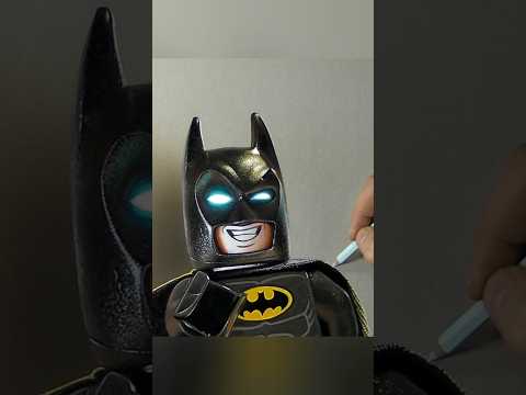 Hyper-realistic Lego Batman #drawing thumbnail