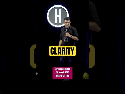 Performing Clarity live in BANGALORE. 30 March. Tickets on BookMyShow #standupcomedy thumbnail