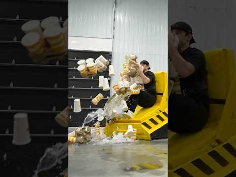 How Many Cups Can You Hold During A Crash Test? #challenge thumbnail
