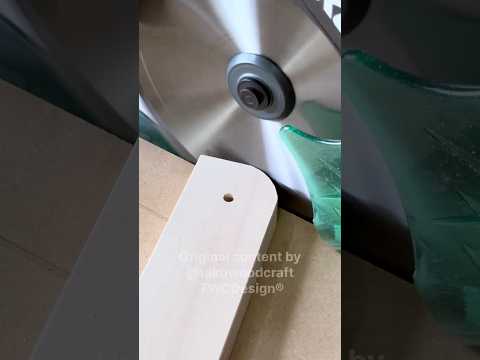 Rounded Ends With a Miter Saw (Folding Mechanism) #shorts #woodworking #diy thumbnail