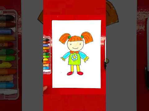 Как нарисовать девочку рисуем с РыбаКит кукла #рыбакит thumbnail