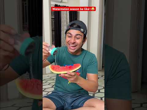 Watermelon season be like😂 #comedy #funnyvideo #comedyvideo #youtubeshorts #funny thumbnail