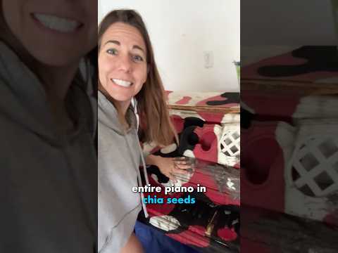 I COVERED A PIANO IN CHIA SEEDS thumbnail