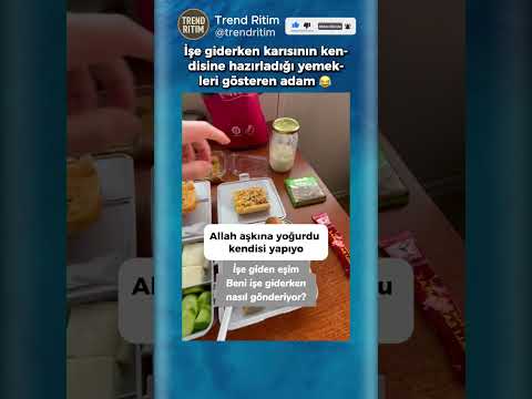 İşe Giderken Karısının Hazırladığı Yemekler Gösteren Adam ?? thumbnail