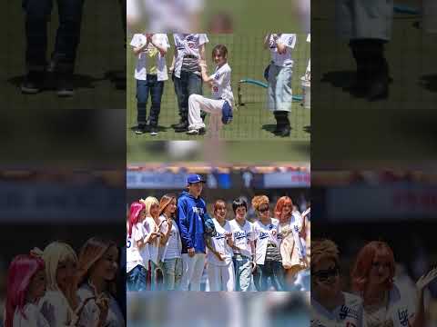 Japanese global group XG throws out the first pitch to Roki Sasaki ⚾🤩 thumbnail