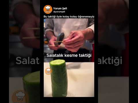 Usta İşi Salatalık Kesme Taktiği 🥒👨‍🍳 thumbnail