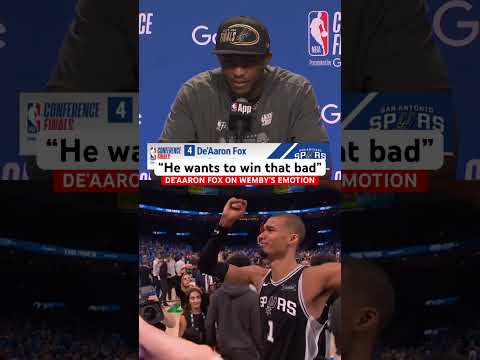 De’Aaron Fox says he’s glad Wemby cares as much as he does thumbnail
