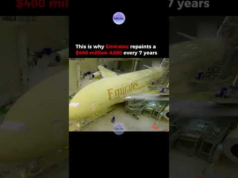 This is why Emirates repaints a $400 million A380 every 7 years 😍 thumbnail