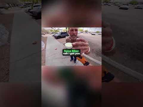 Biker finds a man who lost everything and does THIS? thumbnail