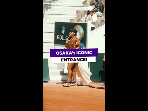 Naomi Osaka 🤝🏻 Iconic Entrances, name a better duo! #shorts #tennis #RolandGarros thumbnail