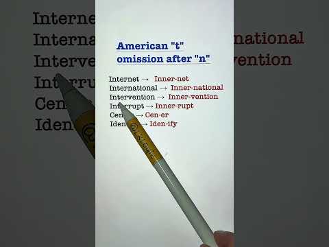 This video explains how the 't' is often omitted or reduced after an 'n' in American English thumbnail