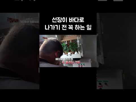 선장이 바다로 나가기 전 꼭 하는 일 #shorts thumbnail
