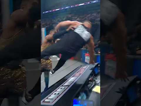 The Street Profits send Bron Breakker crashing into the table thumbnail