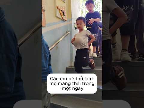 Những em bé bụng to làm những công việc hàng ngày của mẹ thumbnail