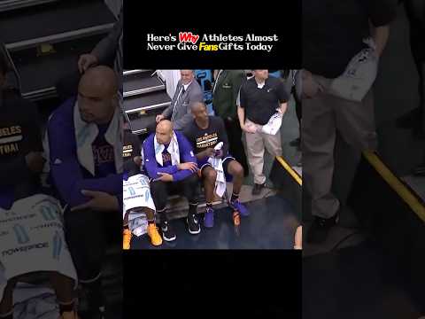 Why Athletes Rarely Give Fans Gifts Anymore?#sports #respect #nba thumbnail