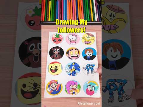 Drawing My followers! #shorts thumbnail