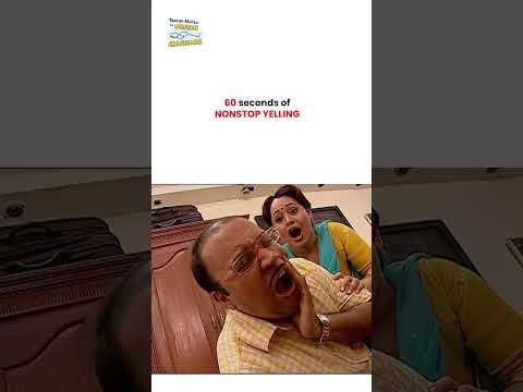 60 seconds of nonstop yelling !  #tmkoc #funny #jethalal #daya #shortsfeed thumbnail