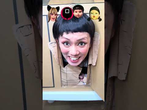 Sion princess The squid game is being held in a cardboard house. thumbnail