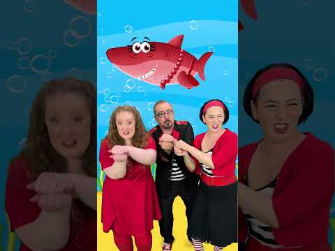 Baby Shark with our friends @lahlahsbigliveband  🦈 #shorts #babyshark thumbnail