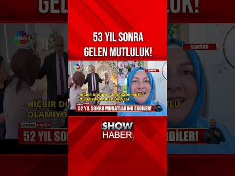 Kaçarak evlenen çift 52 yıl sonra düğün yaptı #showanahaber #shorts thumbnail
