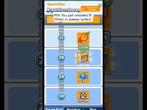 Unlocking El Primo in subway surfers #shorts #gaming #subwaysurfers #brawlstars thumbnail