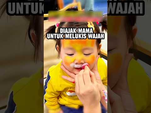 Gara-gara wajahnya dilukis bocah ini makin imut thumbnail